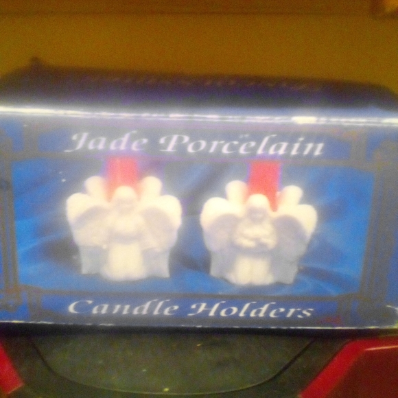 Lincolnshire collection Jade porcelain candle holder set - Picture 5 of 5